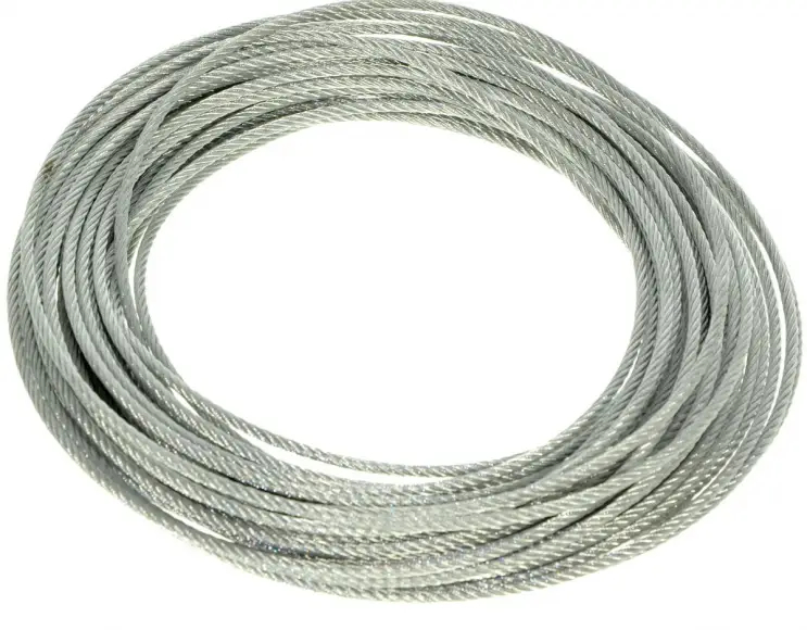 Steel cable 6 mm diameter, 100 metre spool  