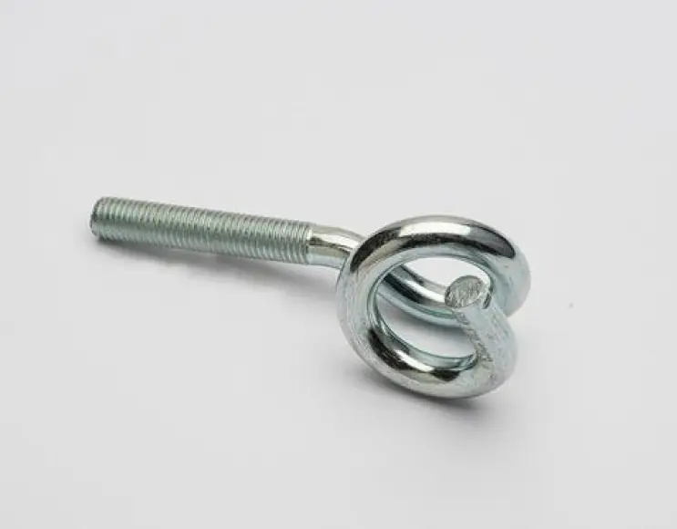 Threaded curled hook, 90 mm