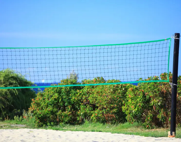 Super mini-volleyball net, 6x0.80 mt