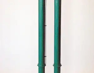 Round section galvanised and painted tennis poles - cod.TE100.04