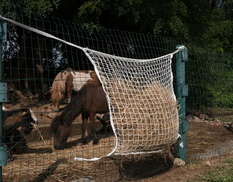 Net for large mobile feeding trough, 180x90 cm