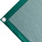 Polyethylene tarpaulin box cover, 170 gr/sq.m Green. Round eyelets 40 mm  - cod.CMBV170V-40T