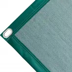 Polyethylene tarpaulin box cover, 170 gr/sq.m Green. Oval eyelets 40x20 mm - cod.CMBV170V-40O