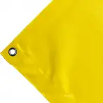 High-strength PVC tarpaulin box cover, 650g/sq.m Waterproof. Yellow. Standard eyelet 17 mm - cod.CMPVCG-17T