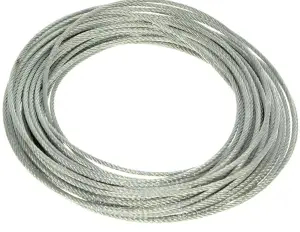 Steel cable 6 mm diameter, 50 metre spool   - cod.CX000650