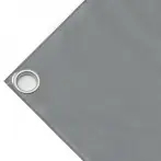 High-strength PVC tarpaulin box cover, 650g/sq.m Waterproof. Grey. Eyelets 40 mm - cod.CMPVCGR-40T