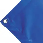 High-strength PVC tarpaulin box cover, 650g/sq.m Waterproof. Blue. Round eyelets 23 mm - cod.CMPVCBL-23T