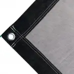 Tearproof polyethylene tarpaulin cover, 170 gr/sq.m Black. Round eyelets 23 mm - cod.CMPH170N-23T