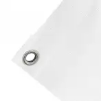 High-strength PVC tarpaulin box cover, 400g/sq.m Waterproof. White. Standard 17 mm eyelets - cod.CMPVSBI-17T