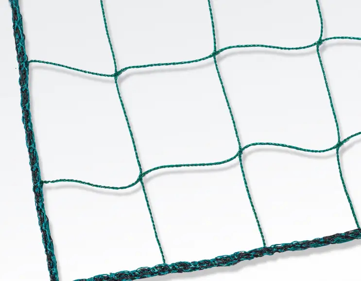 Green net to prevent intrusion by gulls and cormorants. Intrusion protection