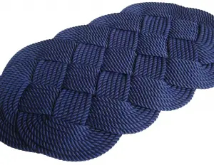 Hand woven rope doormat. Elba model - cod.ZB580ABL