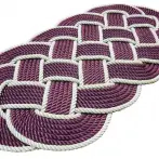 Hand woven rope doormat. LIPARI model - cod.ZB583BC