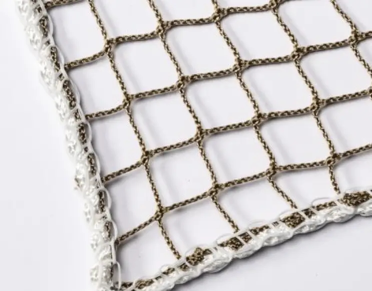 Debris protection net 25 mm mesh beige