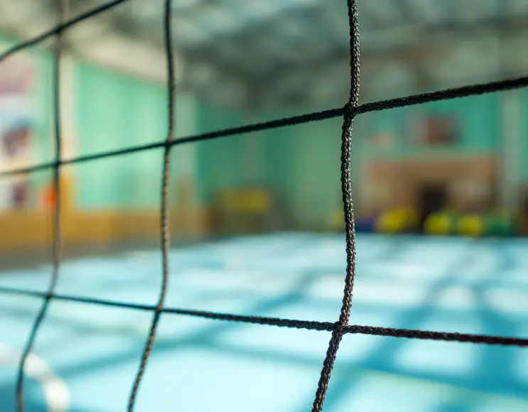 Black color volleyball fence net