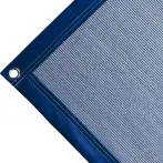 Polyethylene tarpaulin box cover, 170 gr/sq.m blue. Standard round eyelets 17 mm - cod.CMBV170B-17T