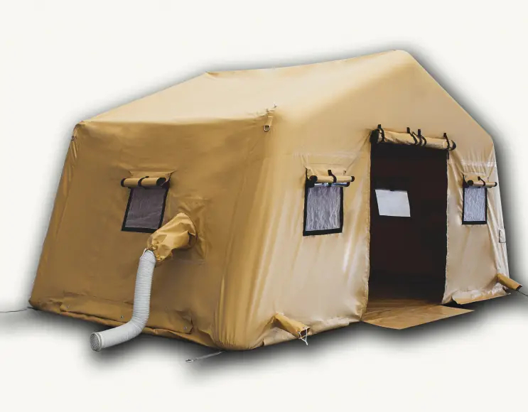 Self-supporting inflatable tent model 18 m²