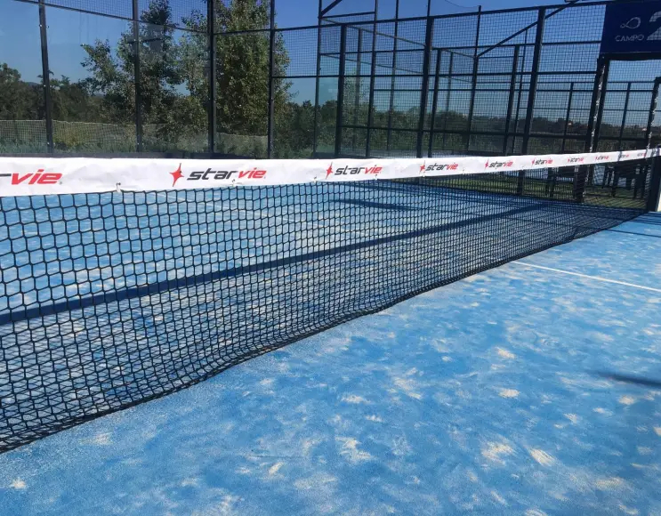 Extra heavy model tennis net with custom print