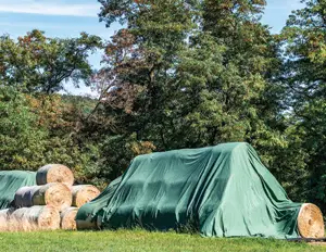 Tarpaulin for covering hay for round bales - cod.BAL230-17T