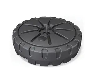 Wheel-shaped base in rigid plastic - cod.BAS7