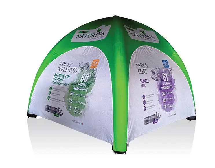 Igloo gazebo inflatable stand 4x4 mt