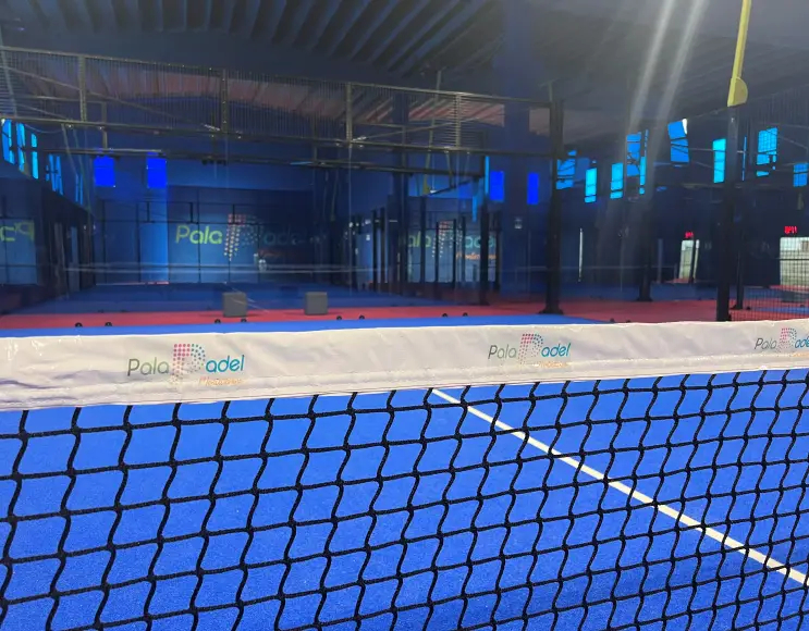 Padel net with personalized print