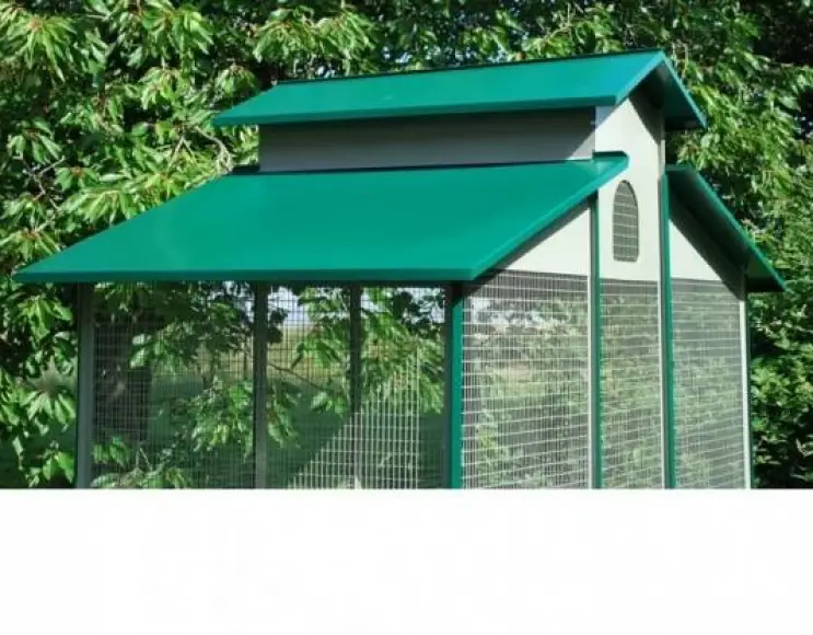 Rectangular aviary size cm. 190x92x225 h.