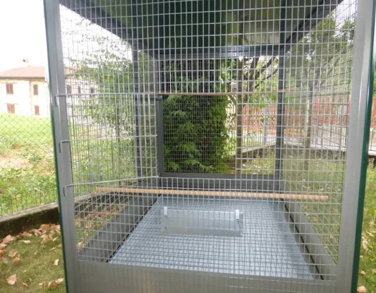 Indoor aviary cage for birds cm 105x75x180 h. split horizontally