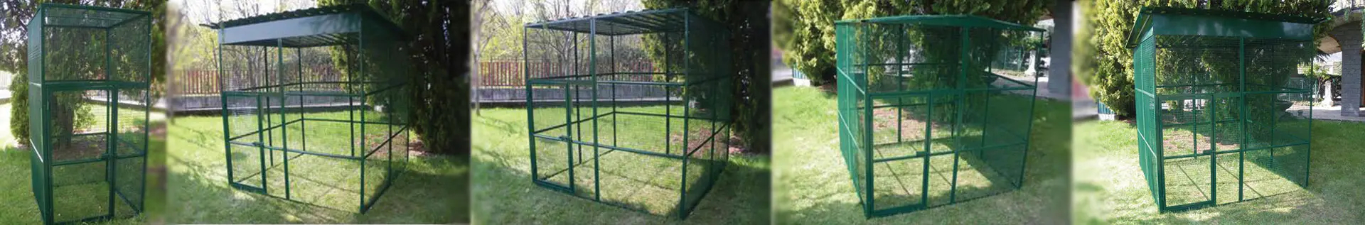 Aviary m. 2X1X2 h. with 12x25 or 25x25 mesh - Cod. PAN108C