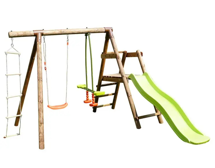 Jasmine set: swing + horse + slide + rope ladder