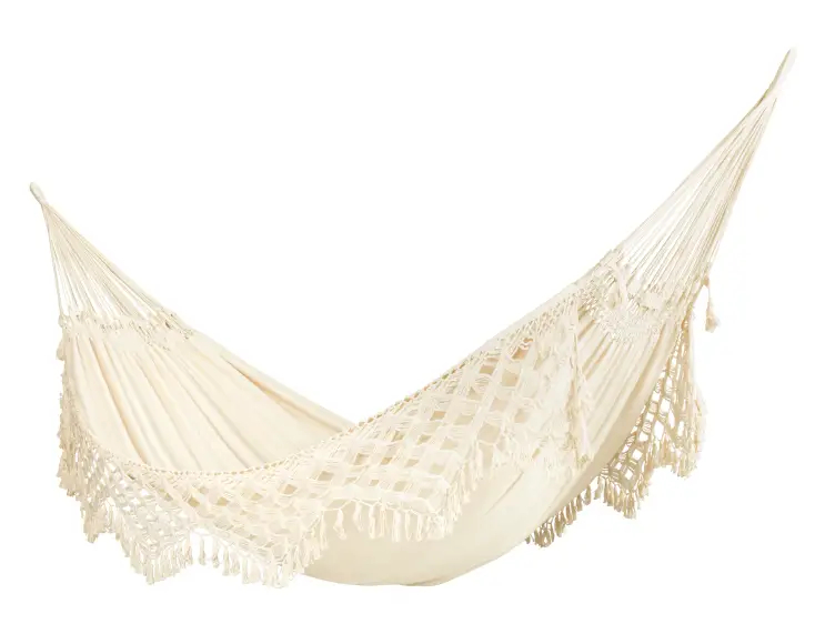 Classic hammock WITH FRINGES CREAM model