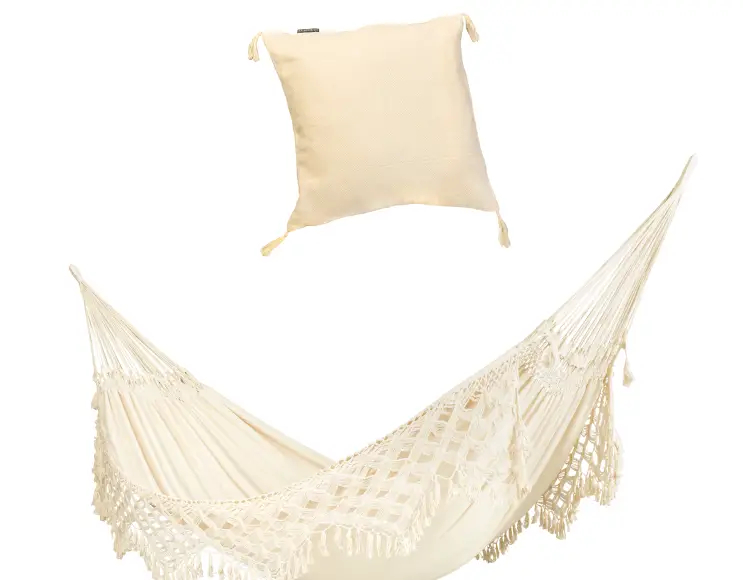 Classic hammock WITH FRINGES CREAM model