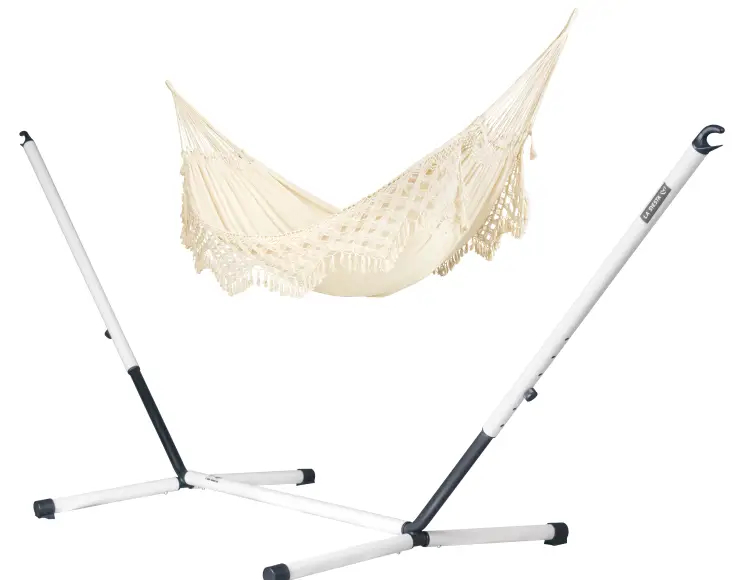 Classic hammock WITH FRINGES CREAM model