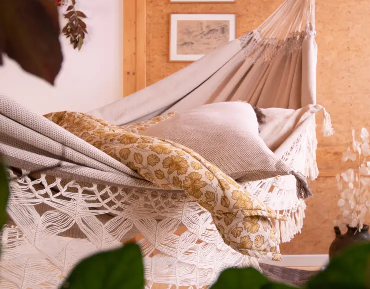 Classic hammock WITH FRINGES model NUTMEG