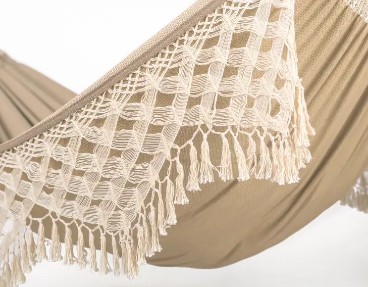 Classic hammock WITH FRINGES model NUTMEG