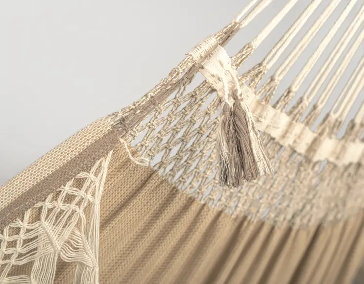 Classic hammock WITH FRINGES model NUTMEG