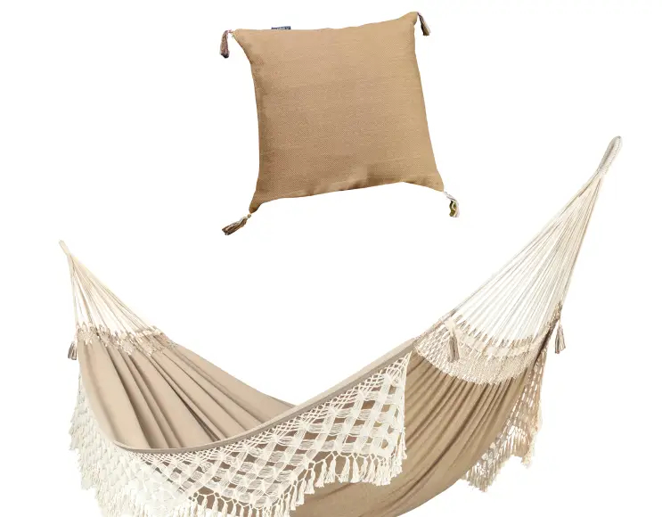Classic hammock WITH FRINGES model NUTMEG