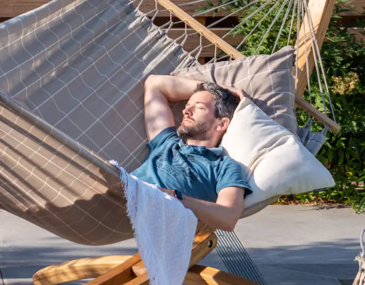 HAMMOCK WITH STICK MODEL ALMOND