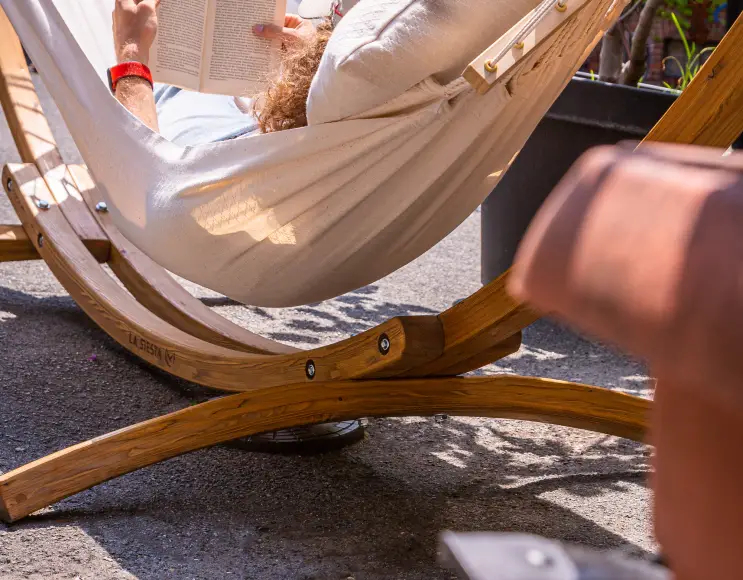 HAMMOCK WITH STICK MODEL MILK