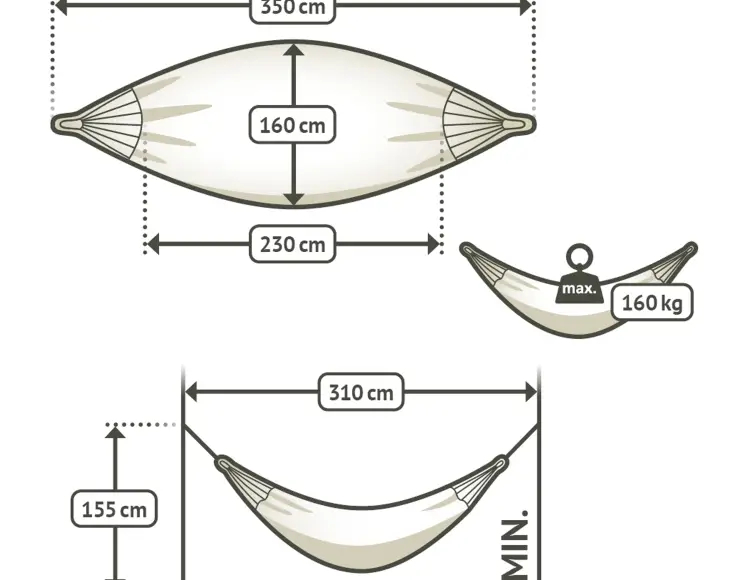 HAMMOCK WITH STICK MODEL MILK