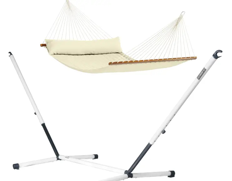 VANILLA HAMMOCK WITH STICK, PADDED TOWEL AND CUSHION