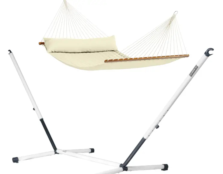 VANILLA HAMMOCK WITH STICK, PADDED TOWEL AND CUSHION