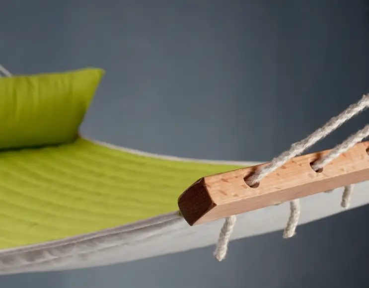 AVOCADO HAMMOCK WITH STICK, PADDED TOWEL AND CUSHION