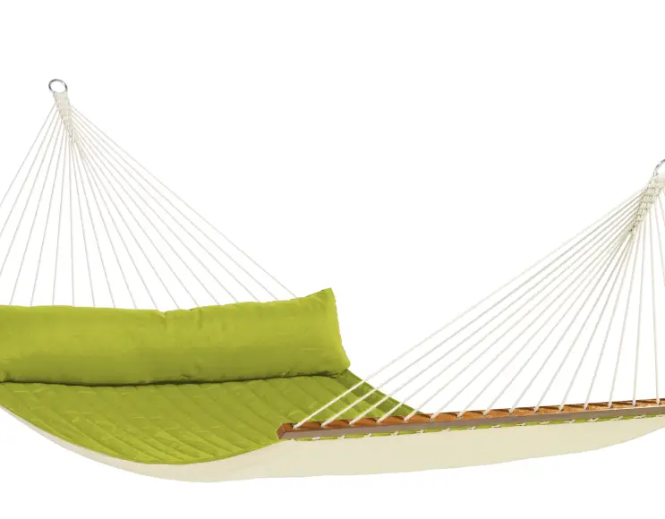 AVOCADO HAMMOCK WITH STICK, PADDED TOWEL AND CUSHION