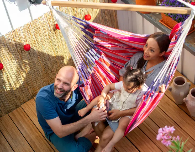 Hammock FLAMINGOmodel hanging chair
