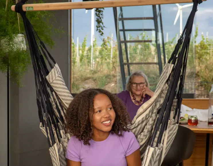 Hammock ZEBRA model hanging chair