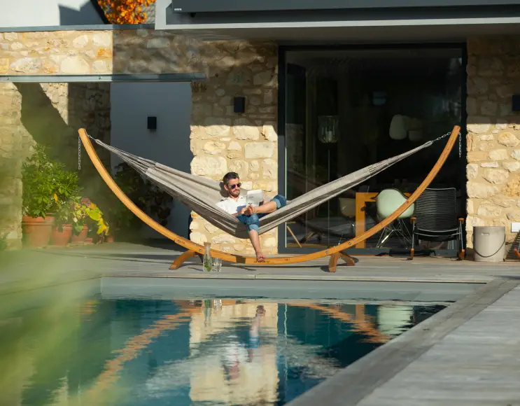 WOODEN STAND FOR HAMMOCKS