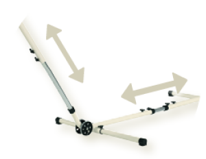 SUPPORT FOR HAMMOCKS IN PAINTED STEEL - ADJUSTABLE - cod.AMAREGO alternative