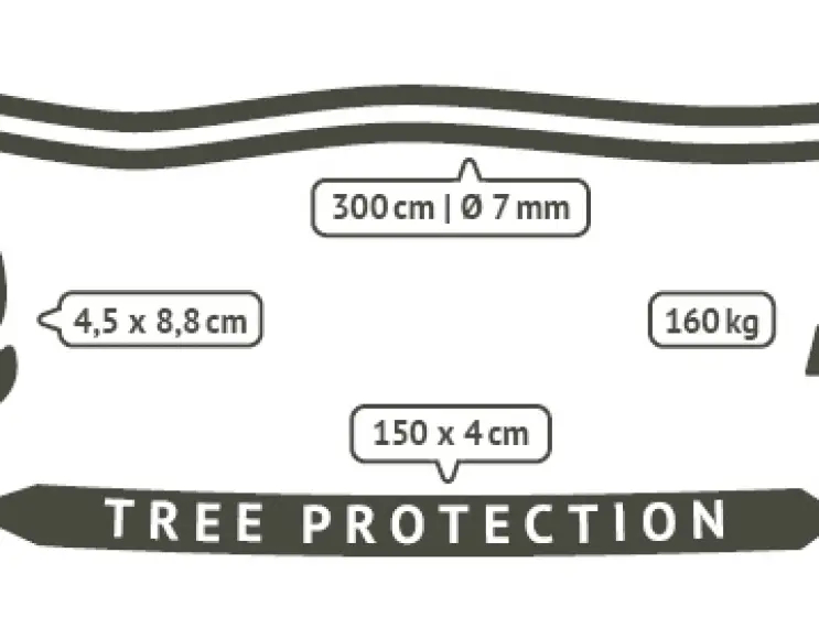 SINGLE BAND FIXING KIT FOR HANGING CHAIRS FOR TREES AND BEAMS