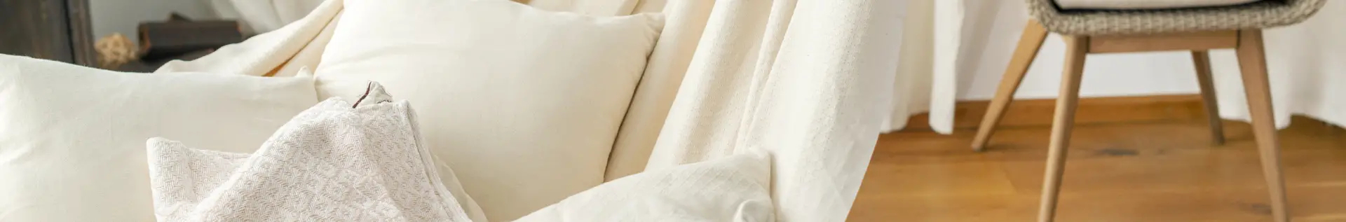 CUSHION COVER IN ORGANIC COTTON MILK - Cod. SICAP5S-X1