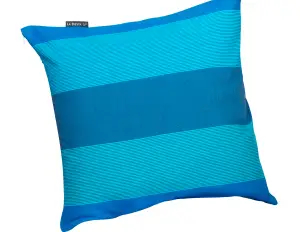 CUSHION COVER IN ORGANIC COTTON LAGOON - cod.SICAP5S-33